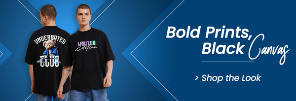 Black Graphic Tees