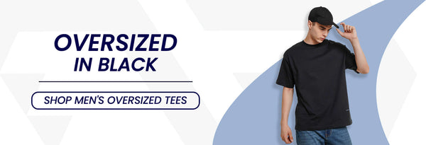 Men's Black Oversized T-Shirt