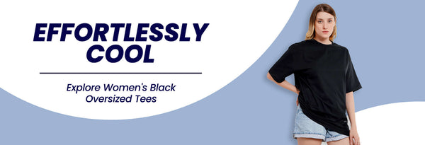 Women's Oversized Black T-Shirt