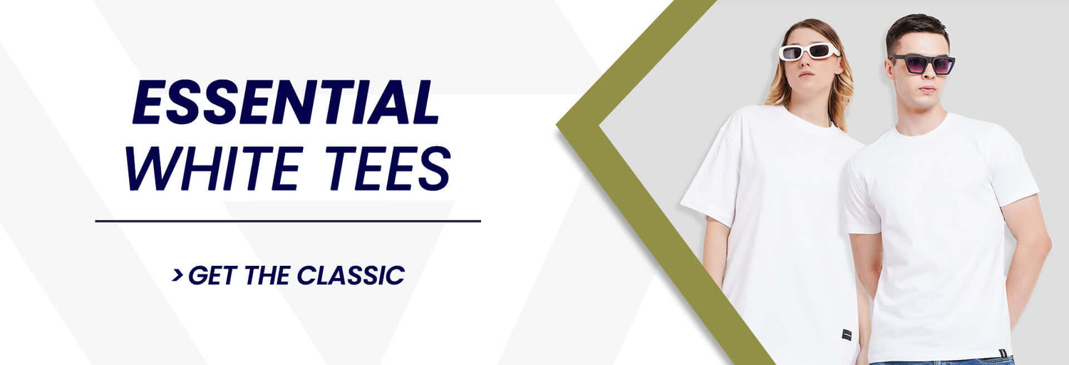 White Color T-Shirt Banner