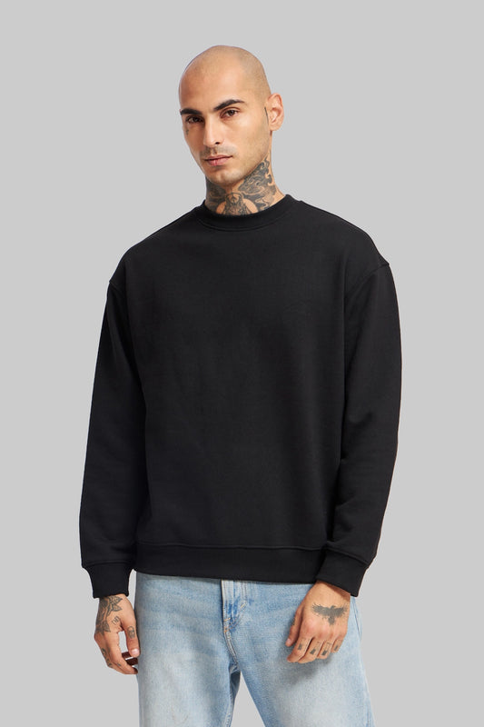 URC Side Print Black Sweatshirt