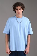 Pack of 4 Oversized T-shirts - Navy/Blue/Grey/White