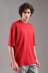 Pack of 4 Baggy T-shirts - Black/White/Red/Blue
