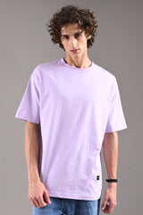 Pack of 4 Oversized T-shirts - Beige/Lilac/Red/Blue