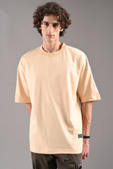 Pack of 4 Baggy T-shirts - Beige/Lilac/Red/Blue