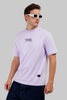 In Need of Mischief Lavender Oversized Fit T-Shirt Men Pic 2