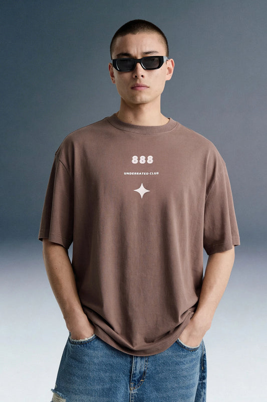 888 URC Purple Oversized T-shirt Men
