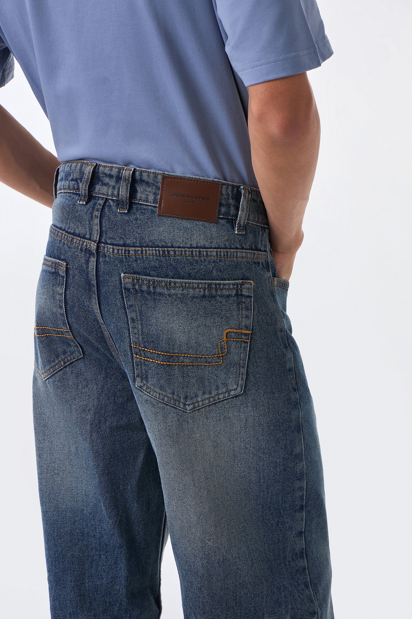 Light Vintage Blue Men's Baggy Jeans