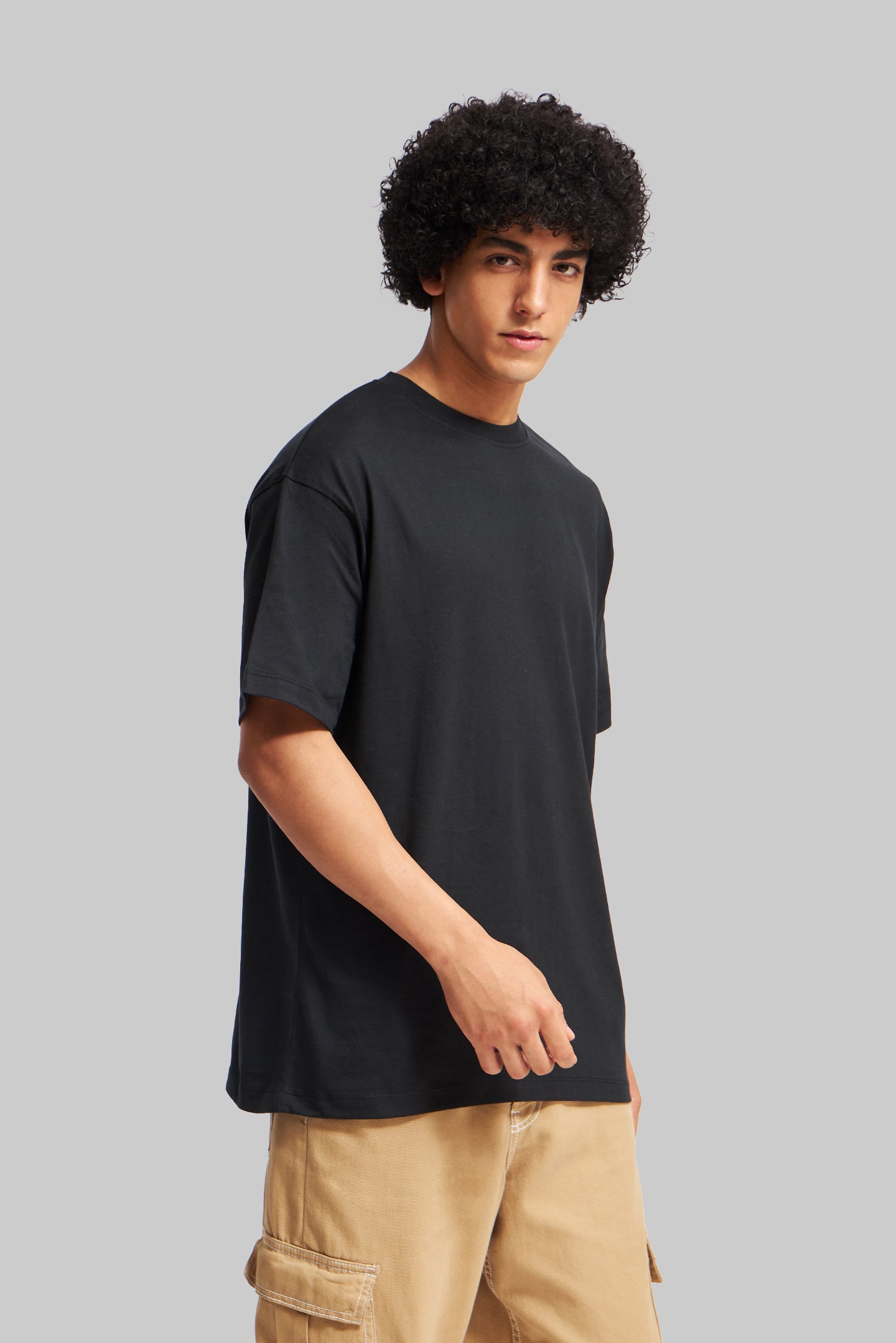 Pack of 2 Black Oversized Fit T-Shirts
