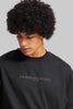 Wolf Black Oversized Fit T-Shirt Men Pic 3