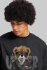 Underrated Teddy Black Oversized Fit T-Shirt Men Pic 2