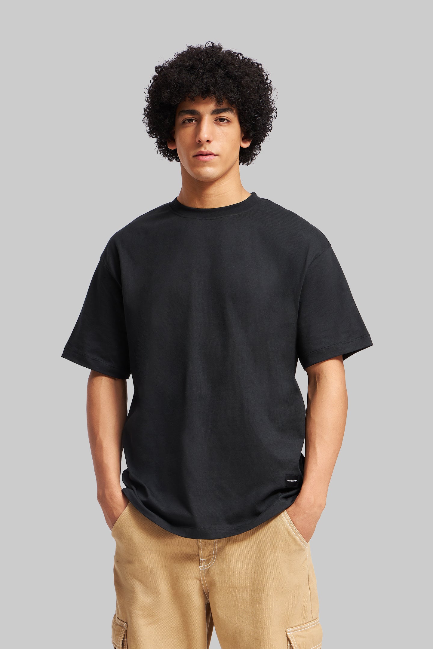 Pack of 2 Black Oversized Fit T-Shirts