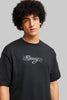 Live To Ride Underrated Black Oversized Fit T-Shirt Men Pic 2