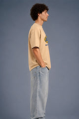 Underrated Department Beige Oversized T-shirt