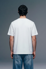 Underrated Curve White Regular Fit T-shirt