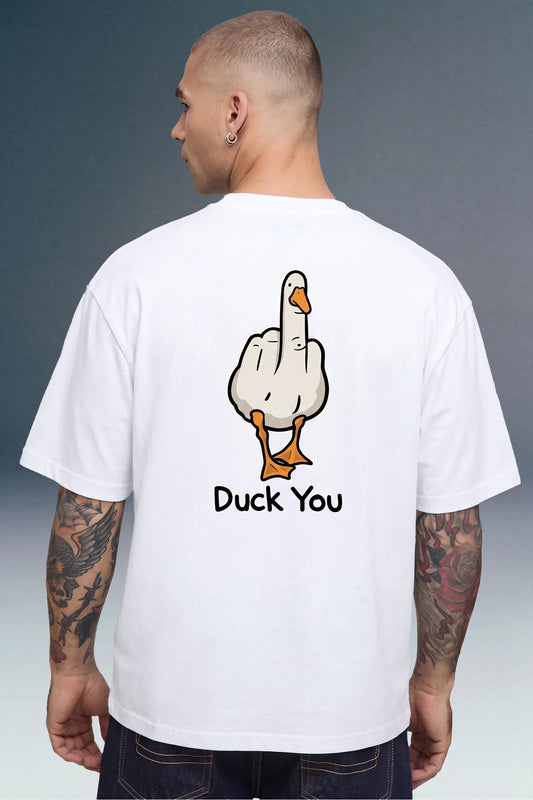 Duck You White Oversized T-shirt