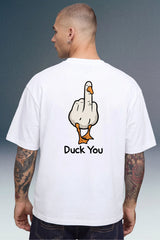 Duck You White Oversized T-shirt