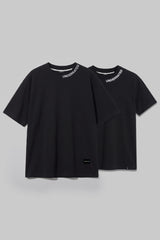 Pack of 2 Underrated Curve Black Oversized & Black Regular Fit T-shirts