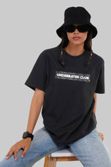 Underrated Camo Fusion Black Boyfriend Fit T-Shirt Women