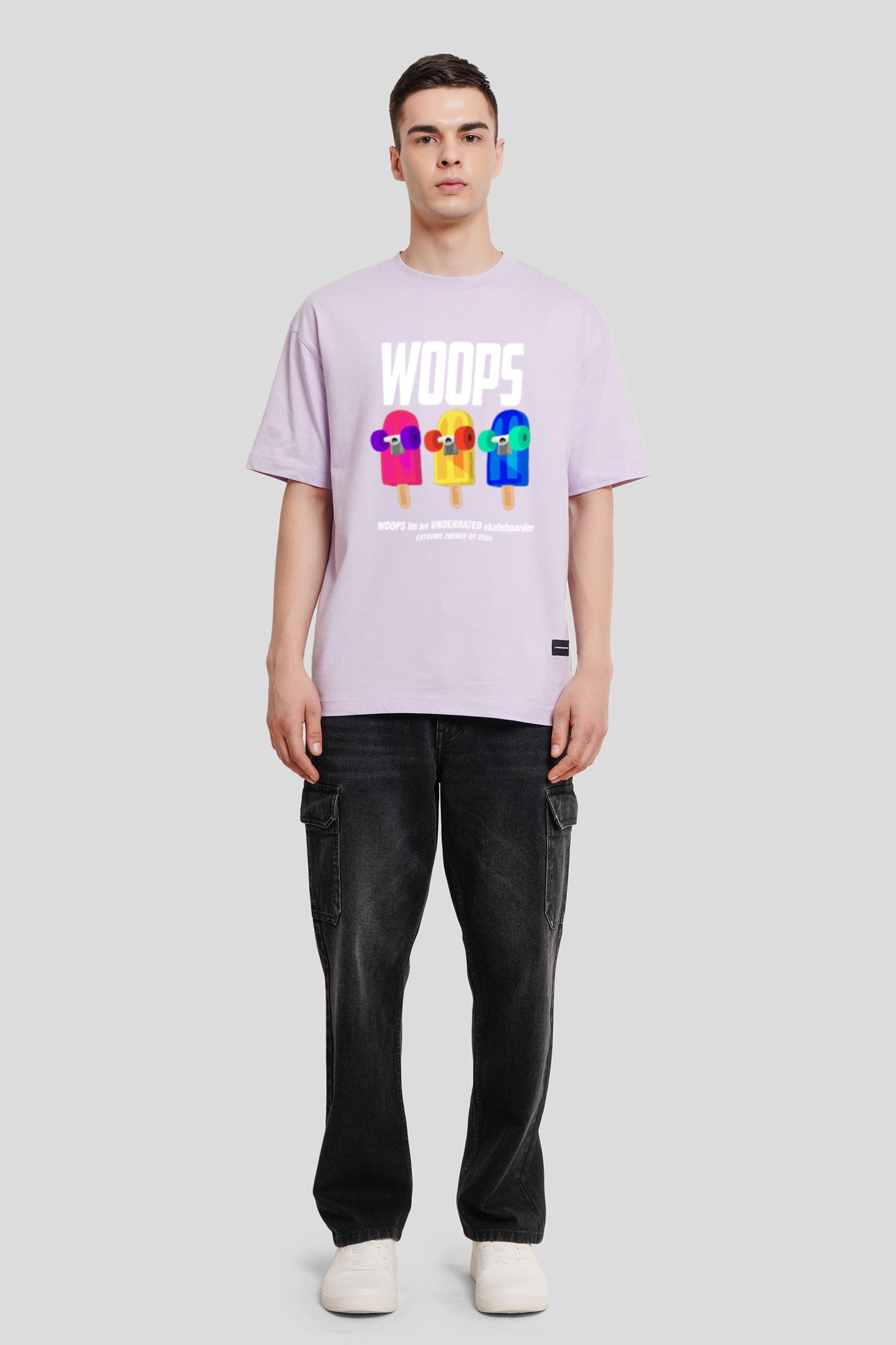 Woops Lilac Printed T-Shirt