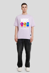 Woops Lilac Printed T-Shirt