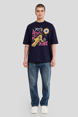 Your Soul Is Mine Navy Blue Printed T-Shirt