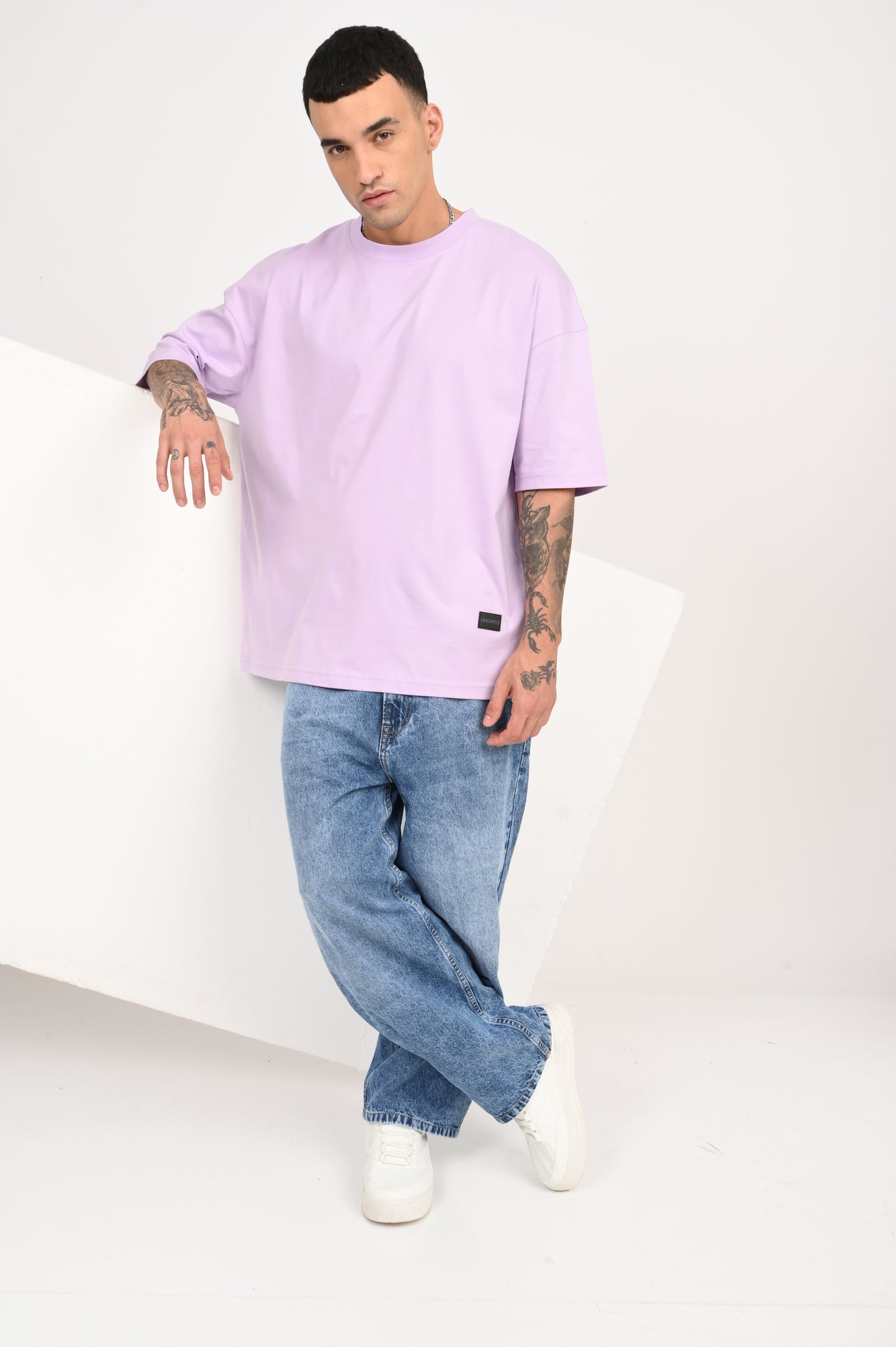 Team Spirit Lavender Oversized T-shirt Men