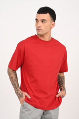 Pack of 4 Oversized T-shirts - Black/White/Red/Blue