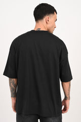 Scenic Route Postcard Black Baggy Fit T-Shirt Men Pic 3