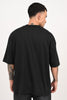 World Map Travel Black Baggy Fit T-Shirt Men Pic 3