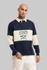 Navy and Grey Men's Polo Pic 1