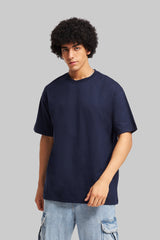Pack of 4 Oversized T-shirts - Grey/Black/Navy/White