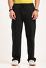 Black Cotton Joggers Pic 6