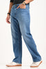 Blue High Rise Men's Bootcut Jeans Pic 3