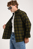 Olive Green Plaid Check Shirt Pic 2