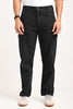 Jet Black Cargo Jeans For men - Mid Rise Relaxed Fit Pic 1