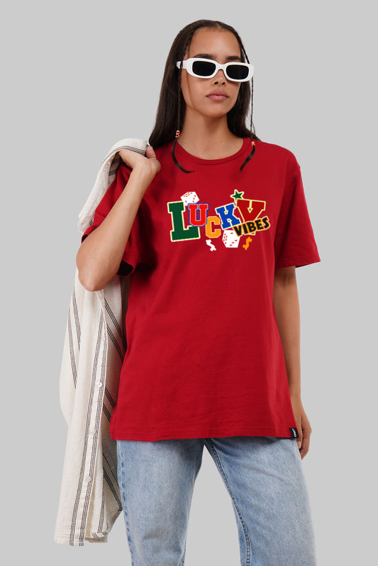 Lucky Red Boyfriend Fit T-Shirt Women