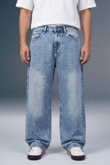 Light Wash Indigo Baggy Fit Jeans