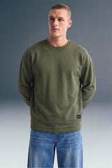 Not Surrender Olive green Full Sleeves Oversized T-shirt