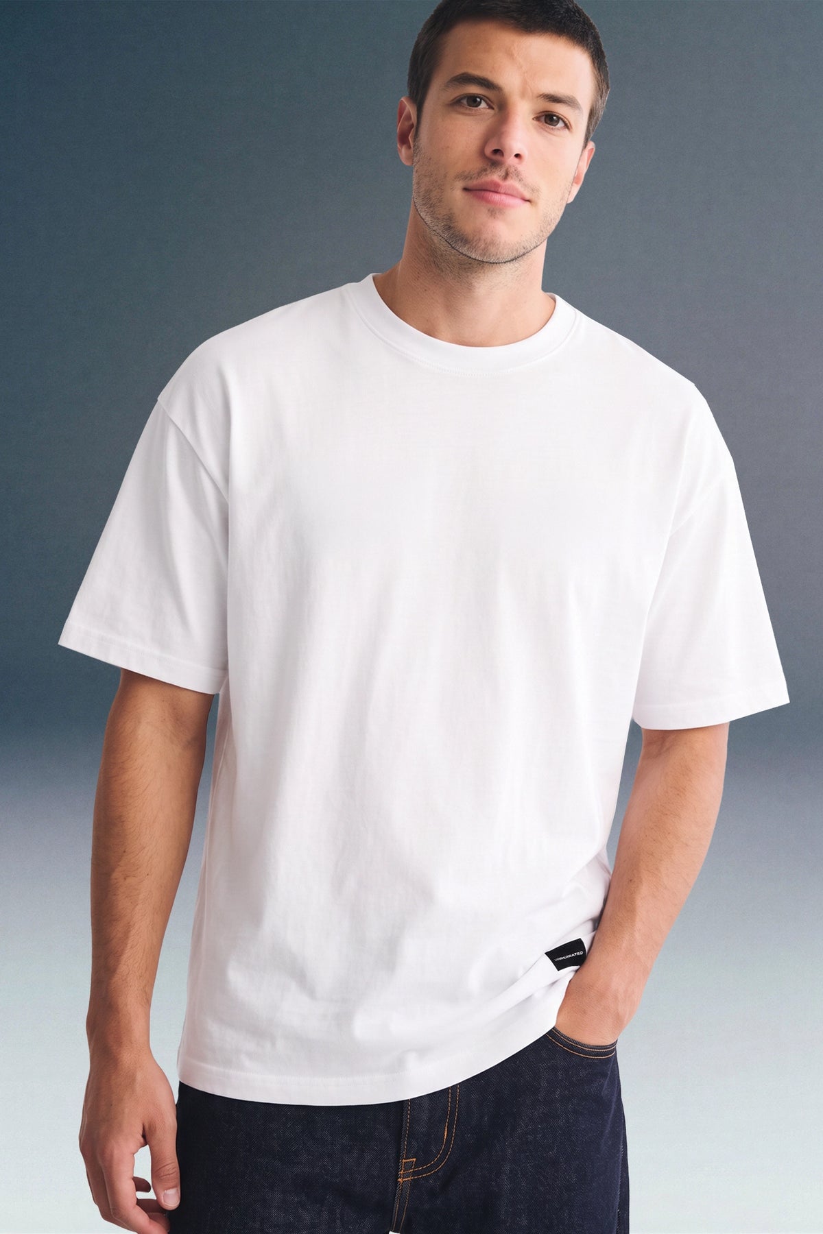I Can't Flirt White Oversized T-shirt