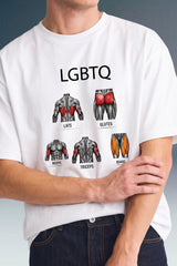 LGBTQ GYM White Oversized T-shirt