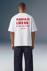 Karma 69 White Oversized T-shirt