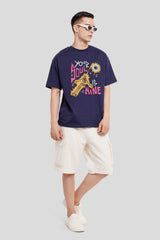 Your Soul Is Mine Navy Blue Printed T-Shirt