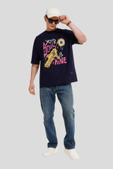 Your Soul Is Mine Navy Blue Printed T-Shirt