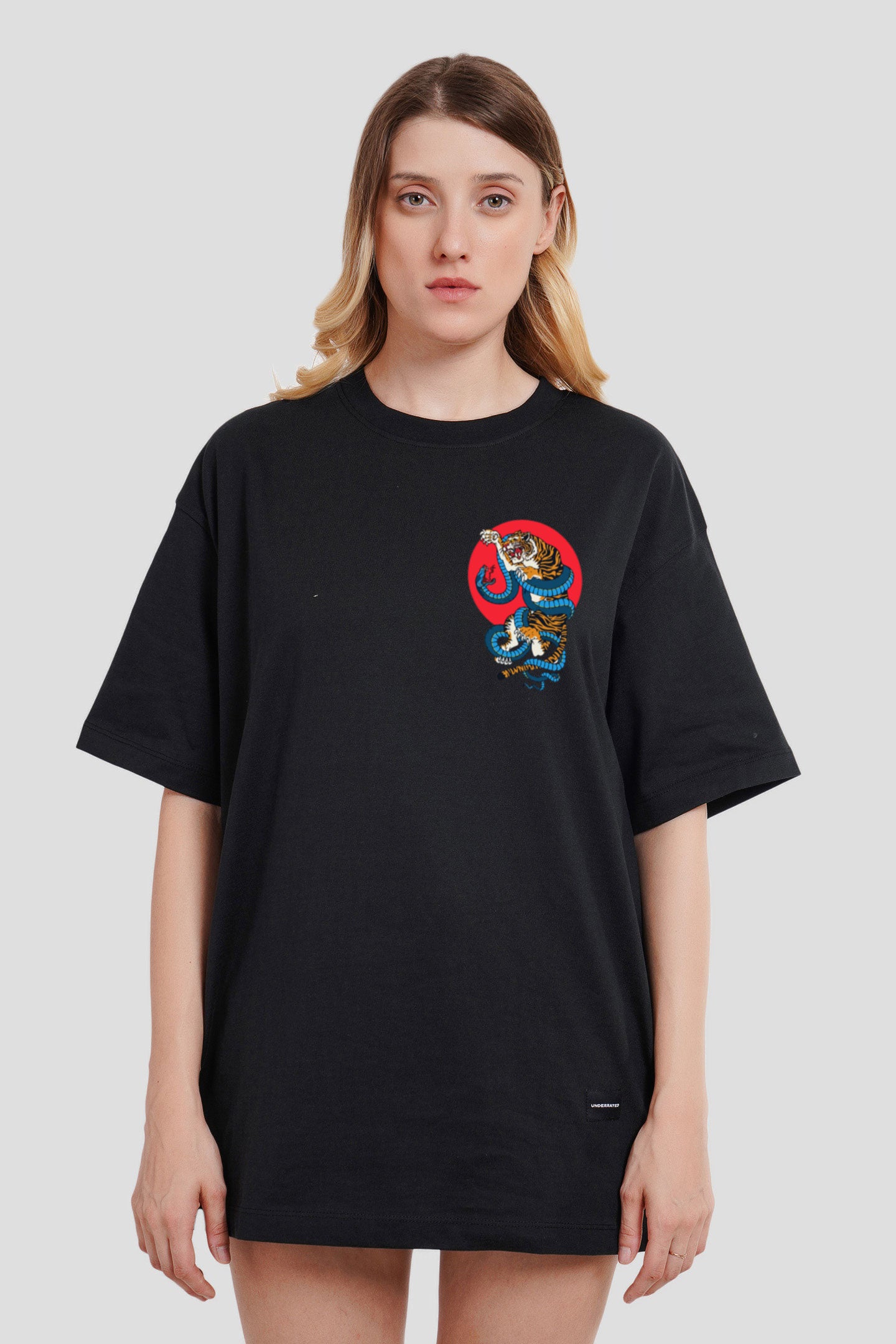 Jiu Jitsu Black Printed T-Shirt Women Oversized Fit