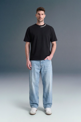 Underrated Curve Black Regular Fit T-shirt
