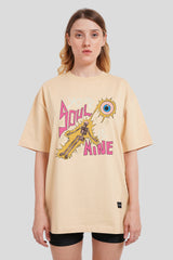 Your Soul Is Mine Beige Printed T-Shirt