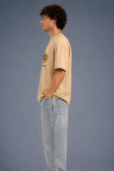 Underrated Department Beige Oversized T-shirt