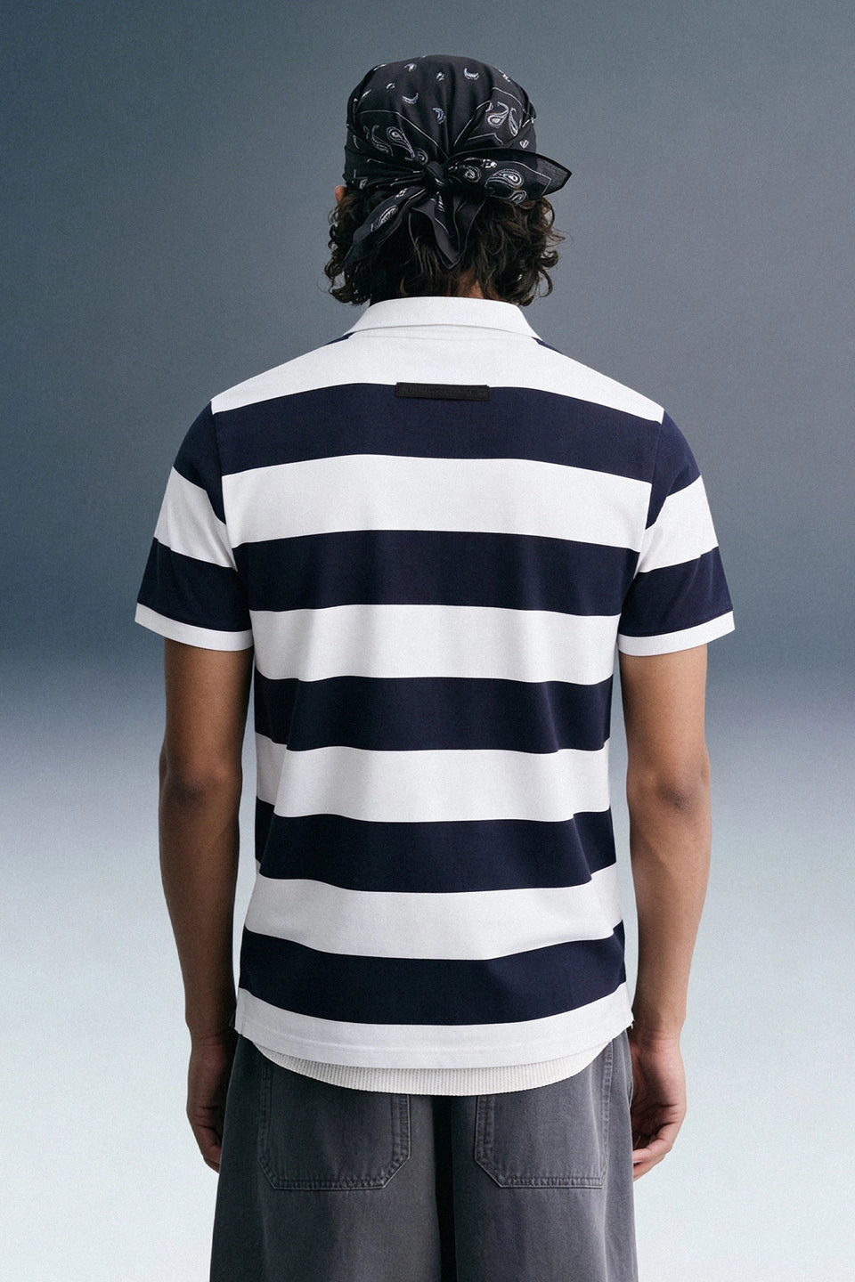 Navy Blue Rugby Polo T-Shirt