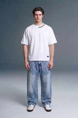 Light Wash Indigo Baggy Fit Jeans